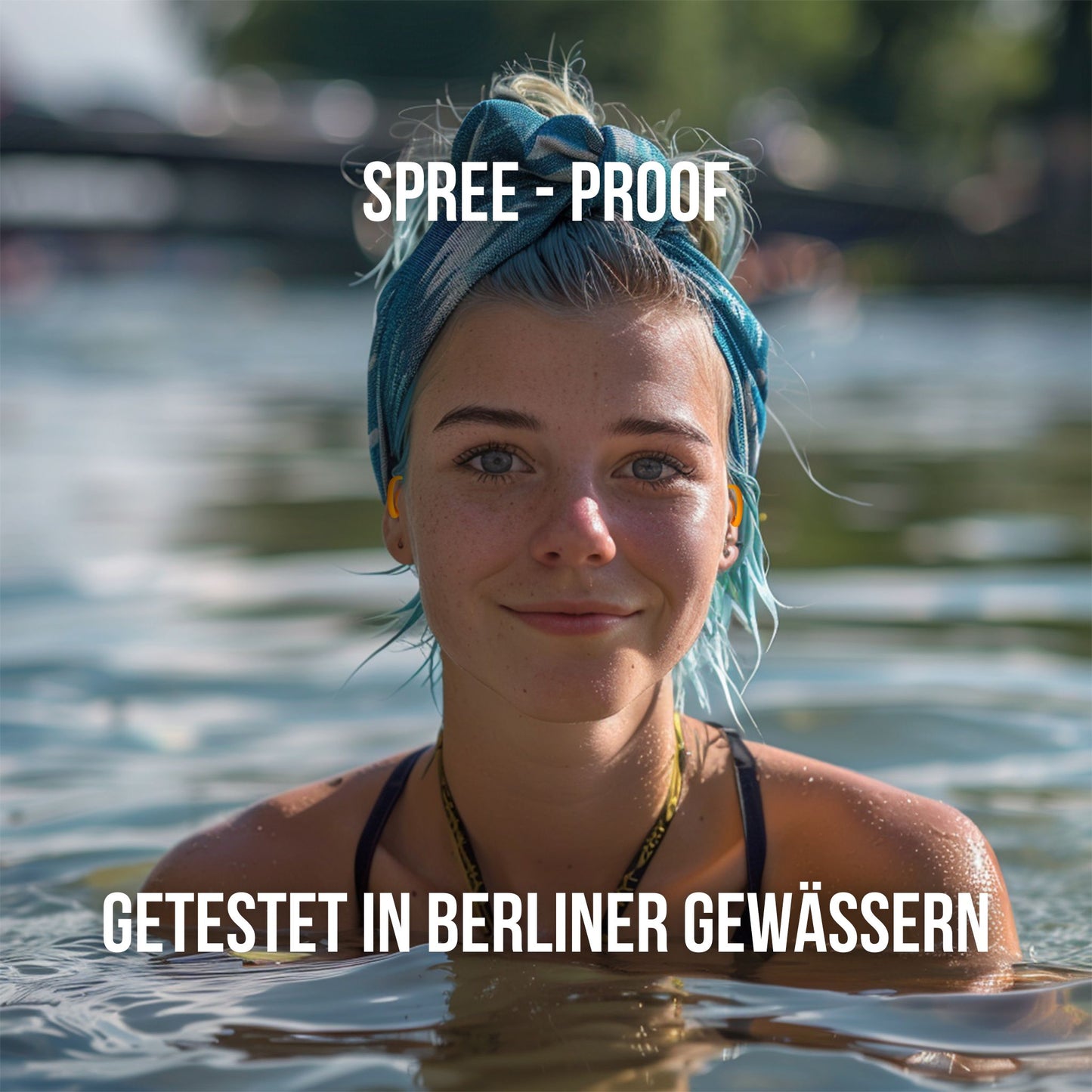 OHRSTÖPSEL "Wasserstrudel" | SCHWIMMEN, SCHNORCHELN, TAUCHEN, Wassersport, Duschen, Baden | getestet und wasserfest in Berliner Gewässern