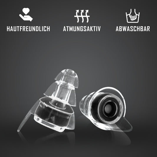NACHFÜLLPACK 1 Paar "NACHT ZUM TAG" Ohrstöpsel | 23db SNR | (ohne Aufbewahrungsbehälter) - BERLIN EAR GUARD® OHRSTÖPSEL SHOP