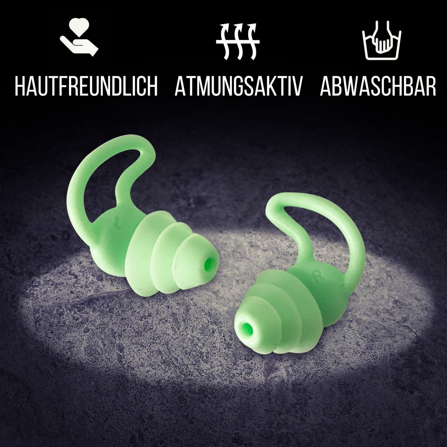 OHRSTÖPSEL "BERLINER PFLANZE" SCHLAFGEHÖRSCHUTZ GEGEN SCHNARCHEN ZUM SCHLAFEN IN SEITENLAGE | 24DB SNR - BERLIN EAR GUARD® OHRSTÖPSEL SHOP