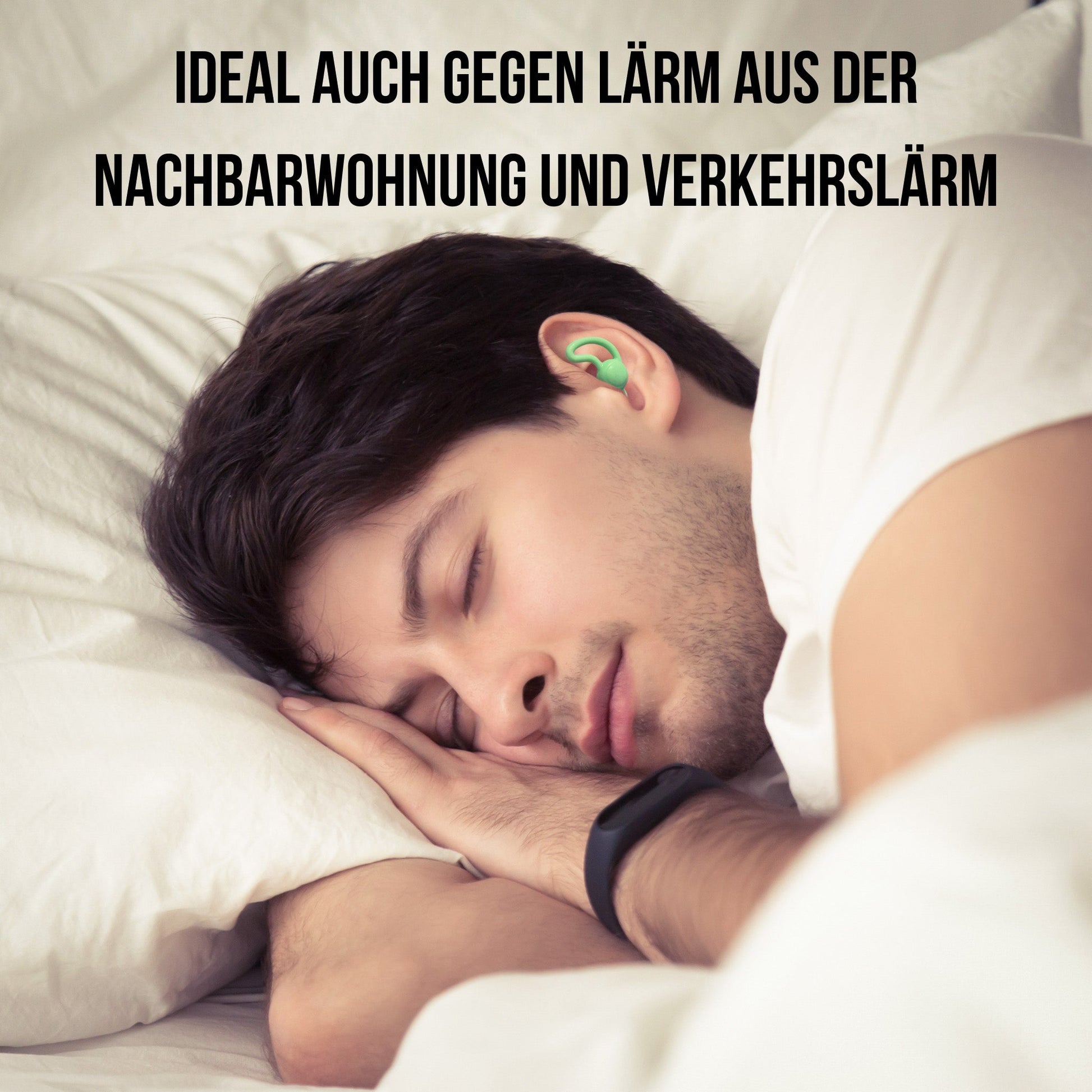 OHRSTÖPSEL "BERLINER PFLANZE" SCHLAFGEHÖRSCHUTZ GEGEN SCHNARCHEN ZUM SCHLAFEN IN SEITENLAGE | 24DB SNR - BERLIN EAR GUARD® OHRSTÖPSEL SHOP