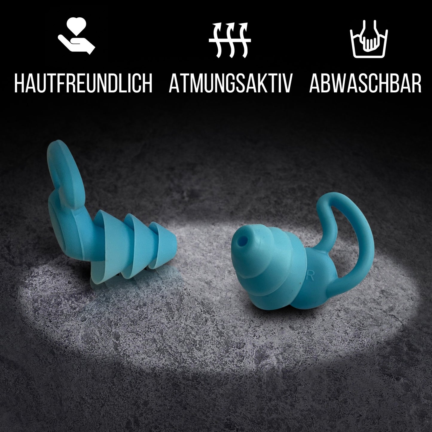 OHRSTÖPSEL "Müggelsee" SCHLAFGEHÖRSCHUTZ GEGEN SCHNARCHEN für Seitenschläfer | 25DB SNR - BERLIN EAR GUARD® OHRSTÖPSEL SHOP