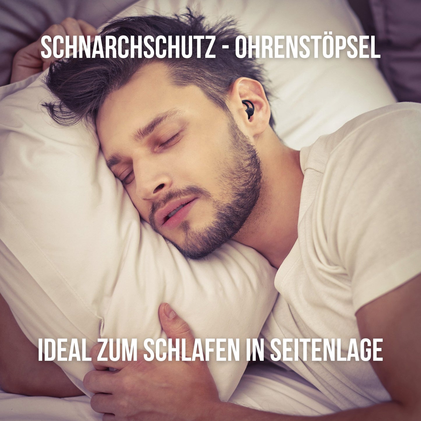 OHRSTÖPSEL "SEITENSCHLÄFER" SCHLAFGEHÖRSCHUTZ GEGEN SCHNARCHEN ZUM SCHLAFEN IN SEITENLAGE | 30DB SNR - BERLIN EAR GUARD® OHRSTÖPSEL SHOP