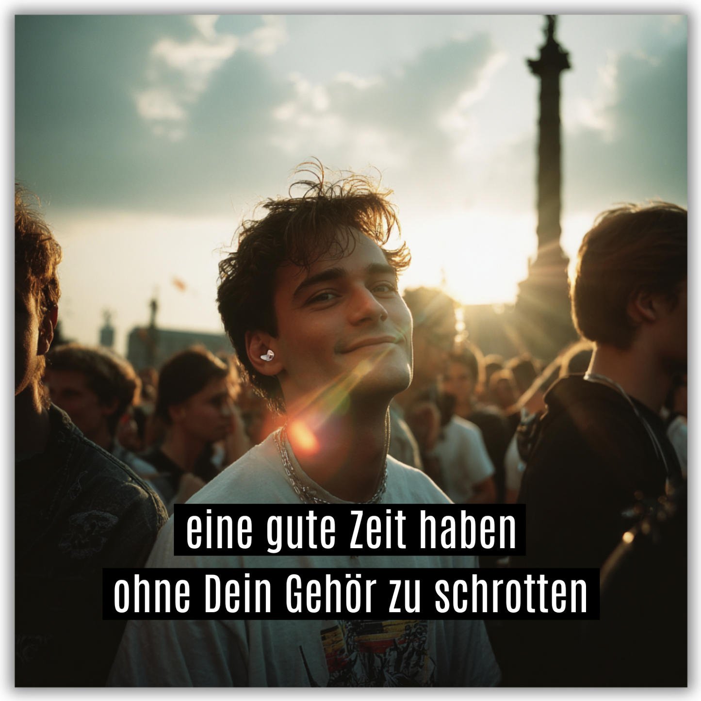 Konzert Ohrstöpsel Set "Goldelse" | 2 Paar + Behälter + Stoffbeutel | 23dB | Festival Club | Musiker & DJ Gehörschutz