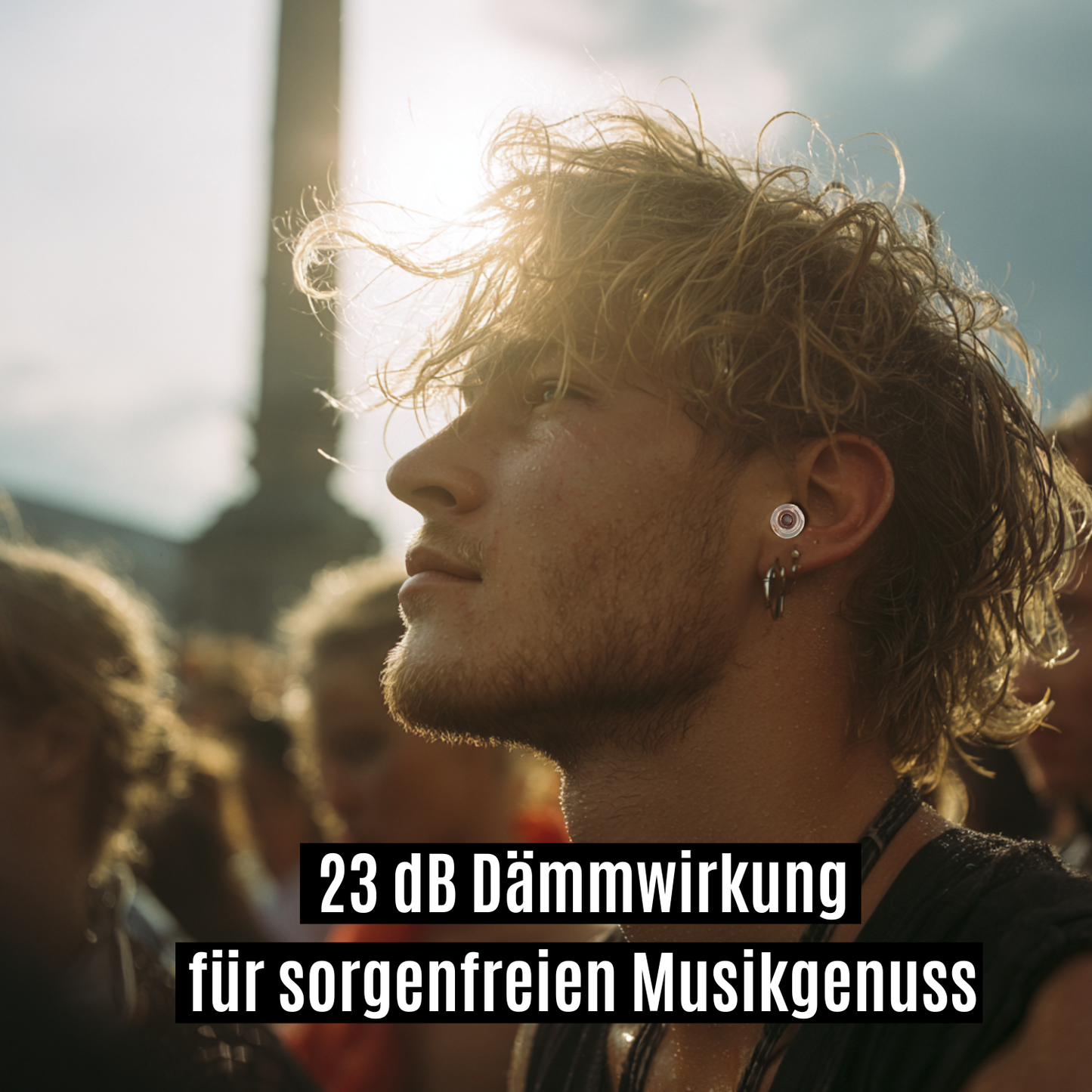 Konzert Ohrstöpsel Set "Goldelse" | 2 Paar + Behälter + Stoffbeutel | 23dB | Festival Club | Musiker & DJ Gehörschutz