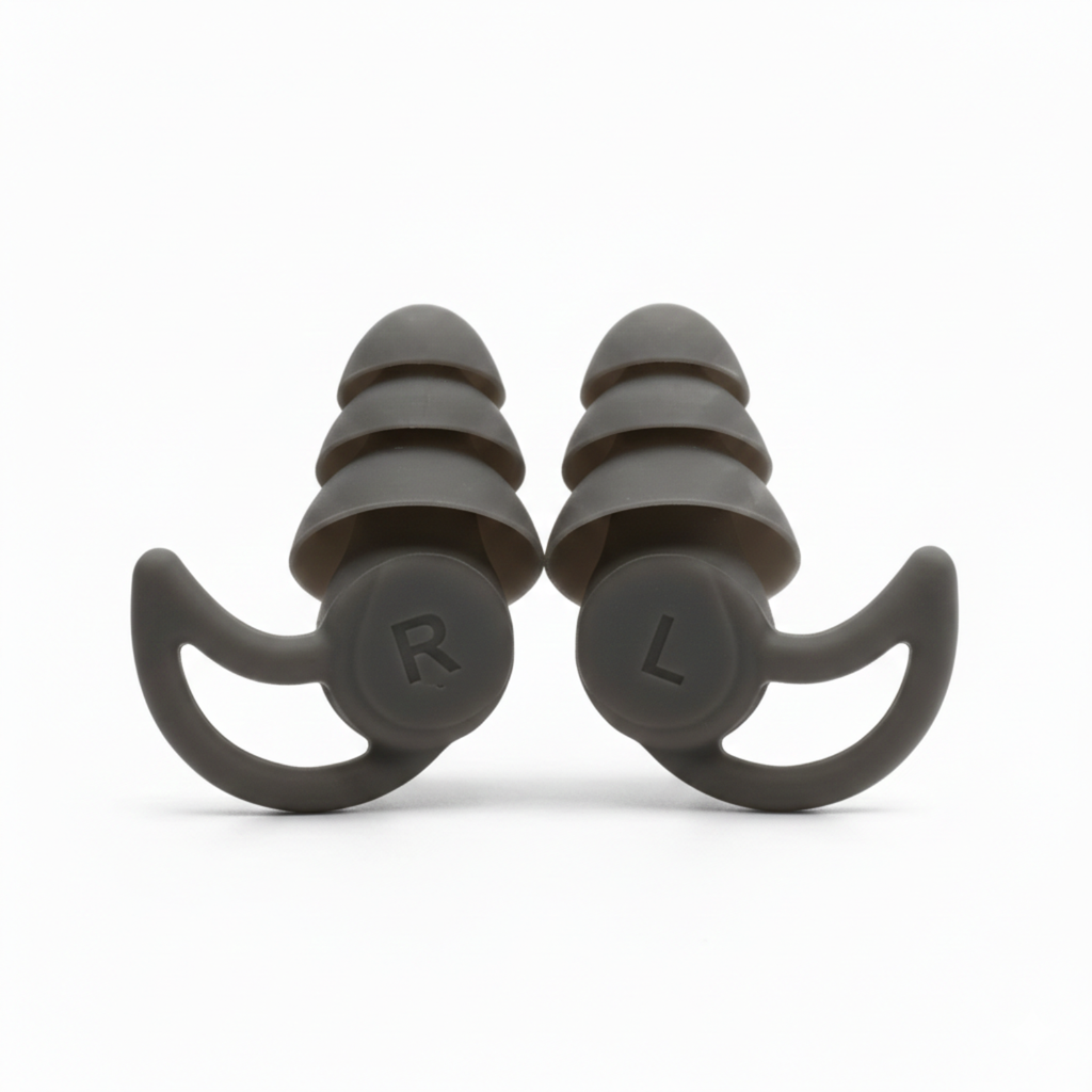 NACHFÜLLPACK - 1 Paar SEITENSCHLÄFER Ohrstöpsel | 30db SNR | (ohne Aufbewahrungsbehälter) in dunklem Design für besseren Schlaf