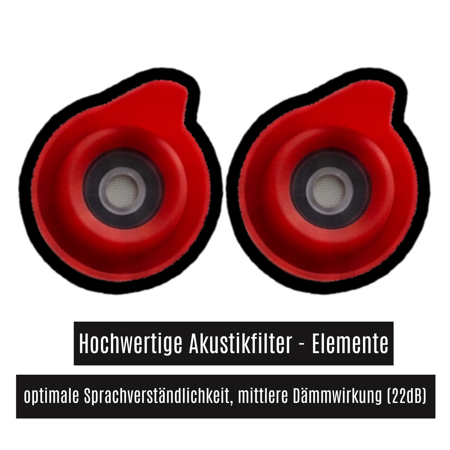 Ohrstöpsel "Erzieher ´s Paradise" | mit Band | 3 Aufsätze S + M + L | 22dB | Akustikfilter für optimale Sprachverständlichkeit