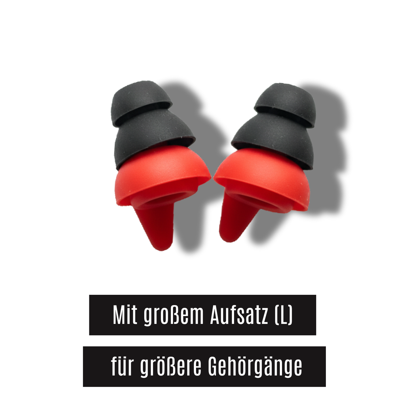 Ohrstöpsel "Erzieher ´s Paradise" | mit Band | 3 Aufsätze S + M + L | 22dB | großer Aufsatz für breite Gehörgänge