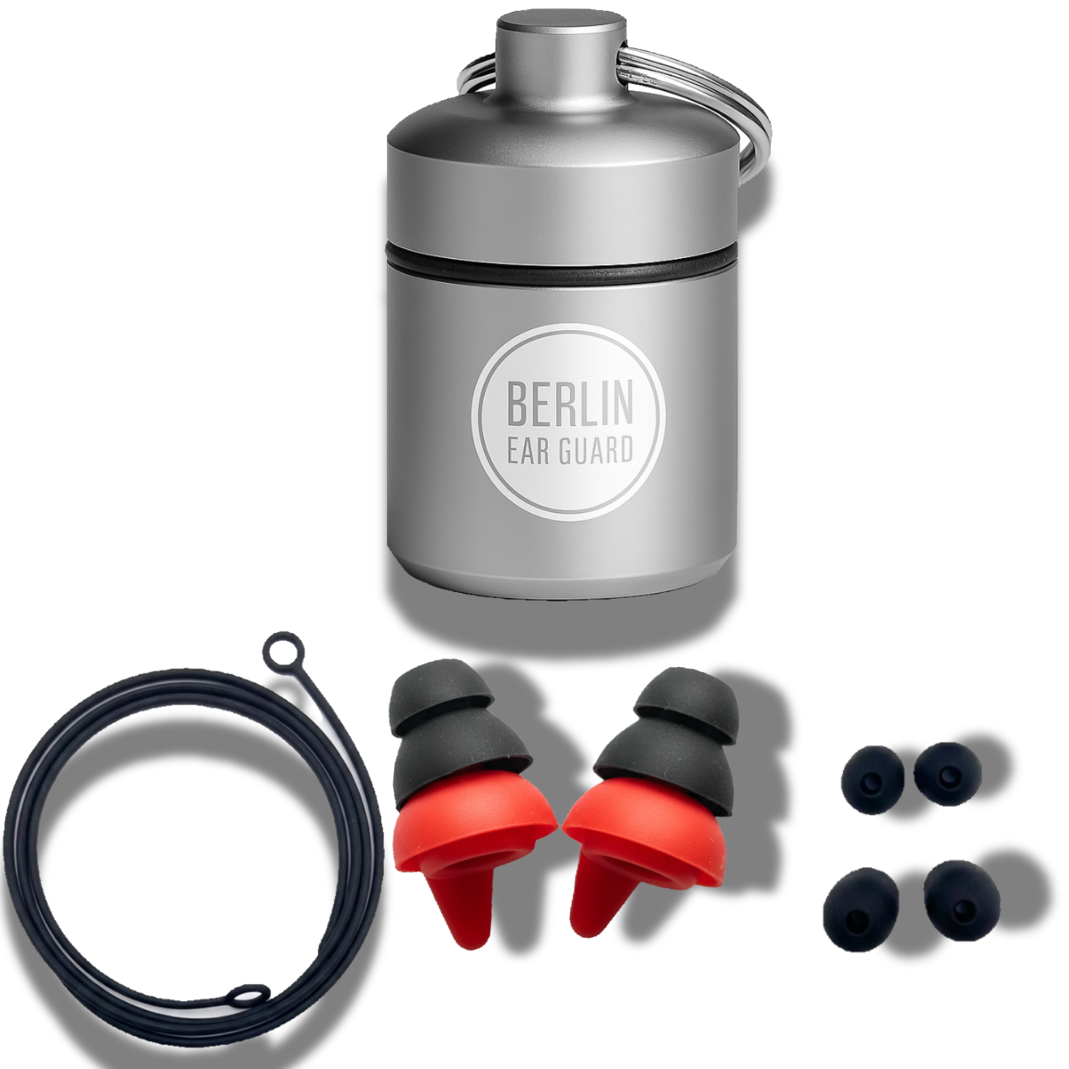 Ohrstöpsel "Erzieher ´s Paradise" | mit Band | 3 Aufsätze S M L | 22dB | Gehörschutz für pädagogischen Alltag