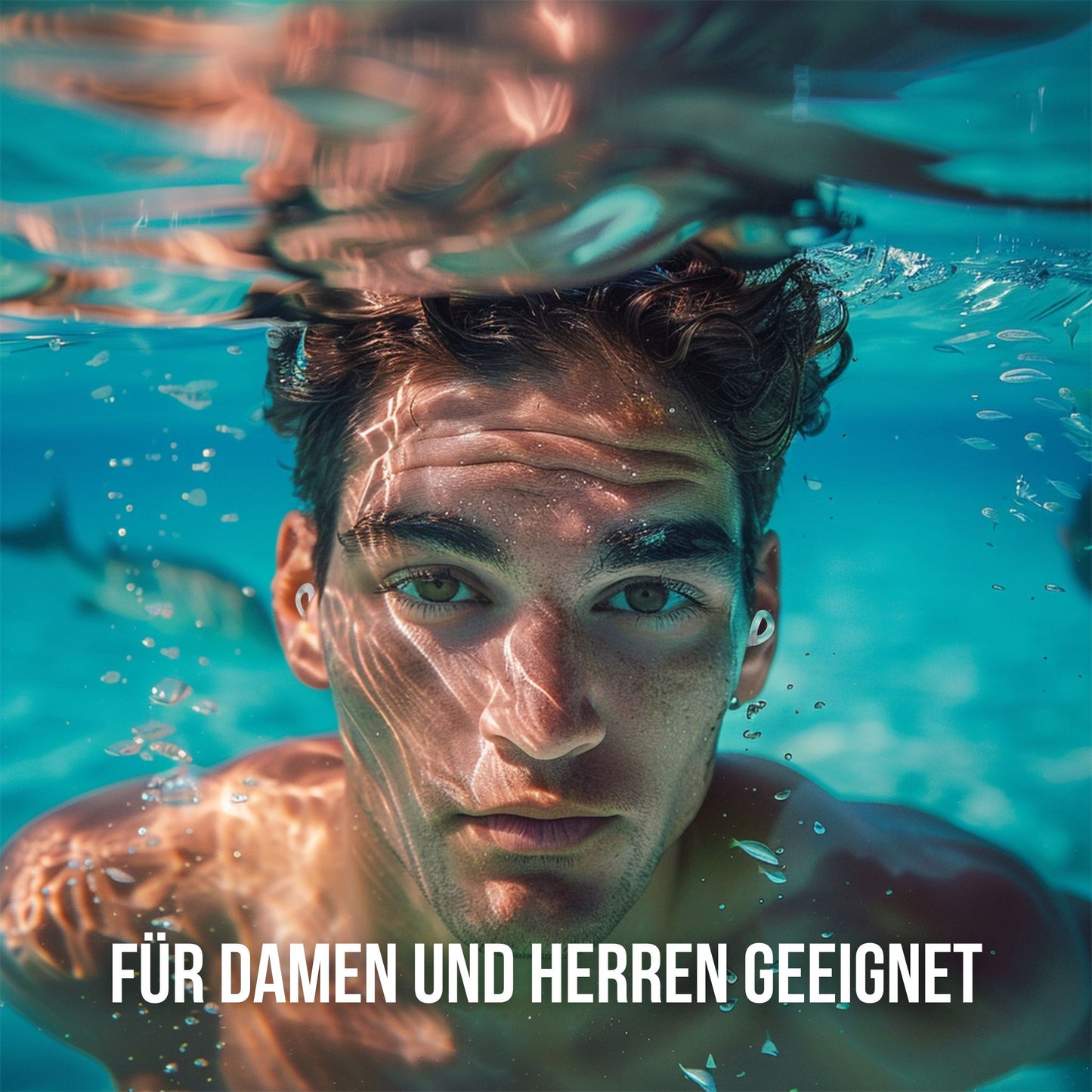 OHRSTÖPSEL "Dreilinden" | SCHWIMMEN, SCHNORCHELN, TAUCHEN, WASSERSPORT, DUSCHEN, BADEN | mit wechselbaren Endstücken in S, M und L