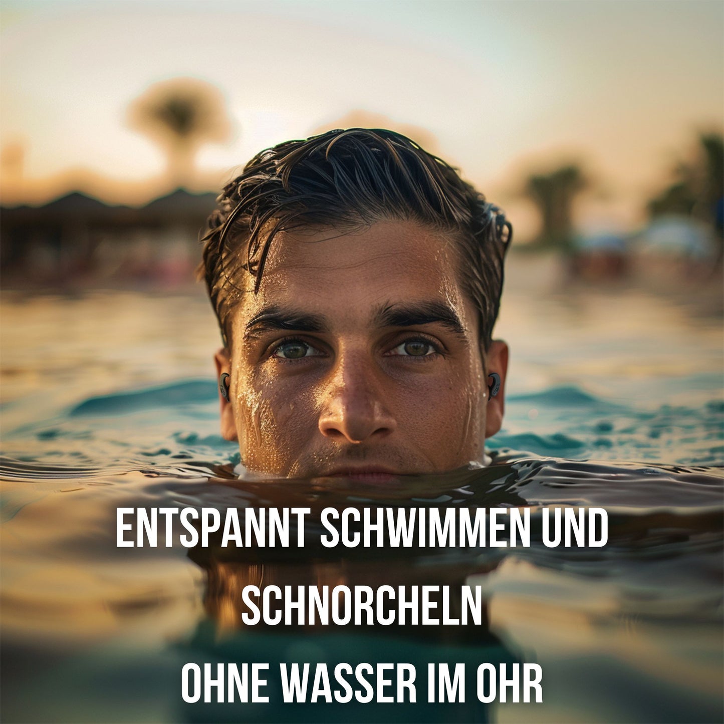 Schwimmohrstöpsel "Schwanenwerder" | Ohrstöpsel zum SCHWIMMEN, SCHNORCHELN, TAUCHEN, WASSERSPORT, DUSCHEN, BADEN