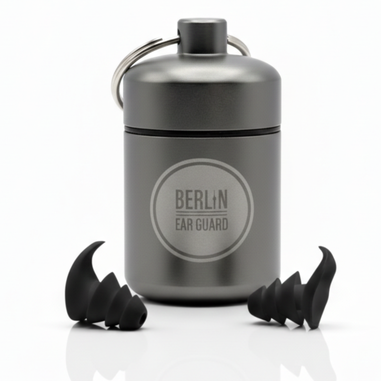 Tiefschlaf-Bundle Deluxe | Ohrstöpsel Seitenschläfer Pink | Ohrstöpsel Mäuseohr Schwarz | Schlafmaske Henry Schwarz | + Bonus mit Aluminiumbehälter