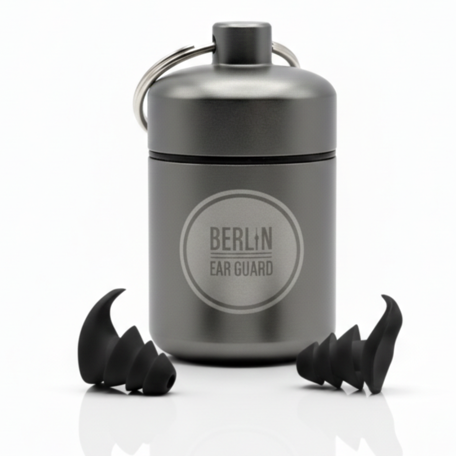 Tiefschlaf-Bundle Deluxe | Ohrstöpsel Seitenschläfer Pink | Ohrstöpsel Mäuseohr Schwarz | Schlafmaske Henry Schwarz | + Bonus mit Aluminiumbehälter