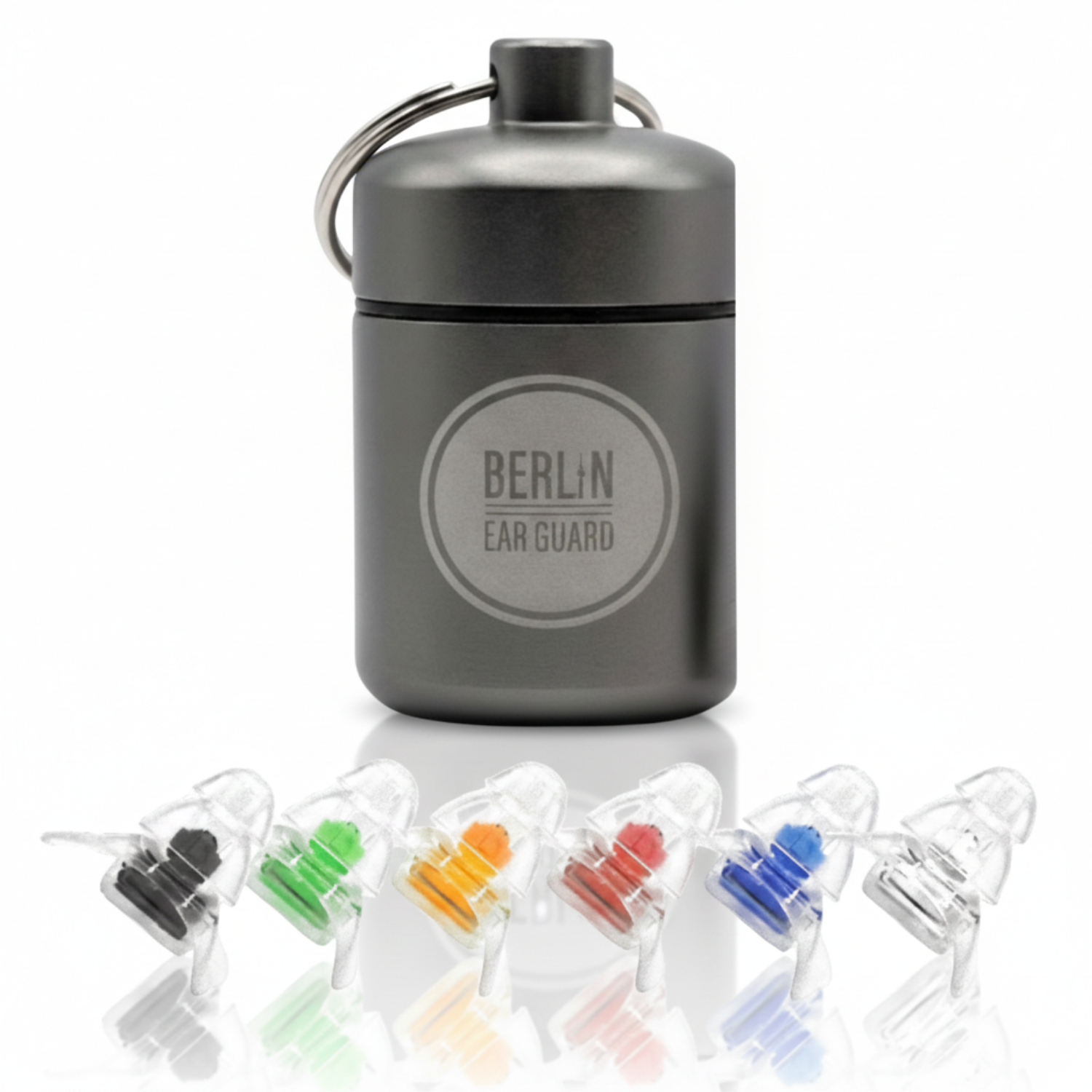 OHRSTÖPSEL "NACHT ZUM TAG" | KONZERT, FESTIVAL, CLUB, MUSIKER & DJ OHRENSTÖPSEL | 23dB mit Aluminiumbehälter von Berlin Ear Guard