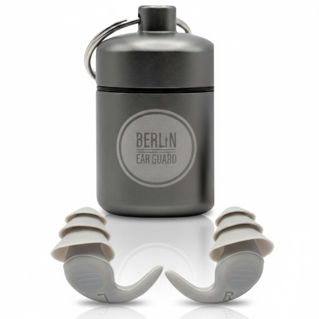 OHRSTÖPSEL "NICKBÄR" | SCHLAFGEHÖRSCHUTZ | groß | GEGEN SCHNARCHEN ZUM SCHLAFEN IN SEITENLAGE | 28DB SNR von Berlin Ear Guard