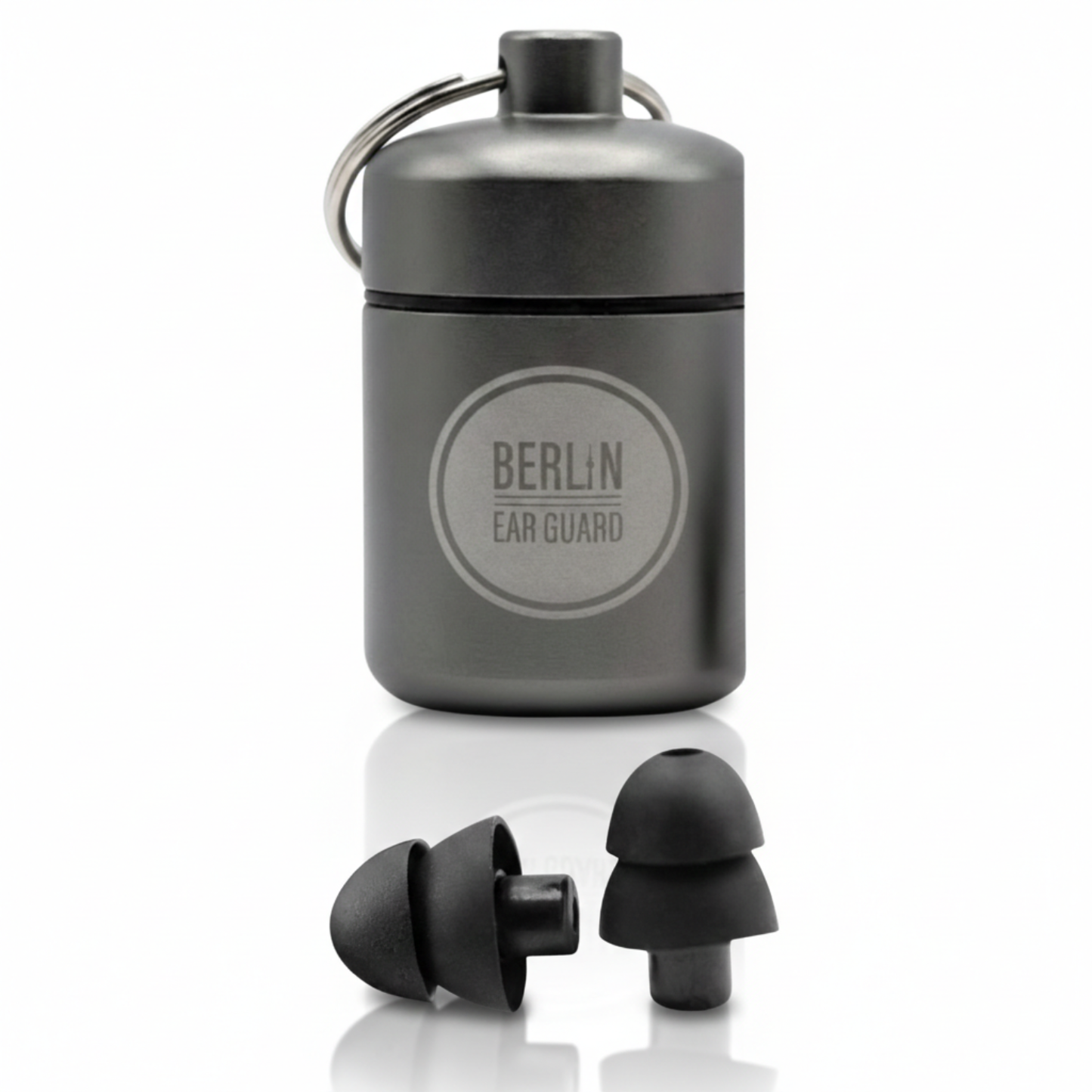 Ohrstöpsel "Schnarch X" Schlafgehörschutz 28dB mit praktischem Aluminium Behälter von Berlin Ear Guard