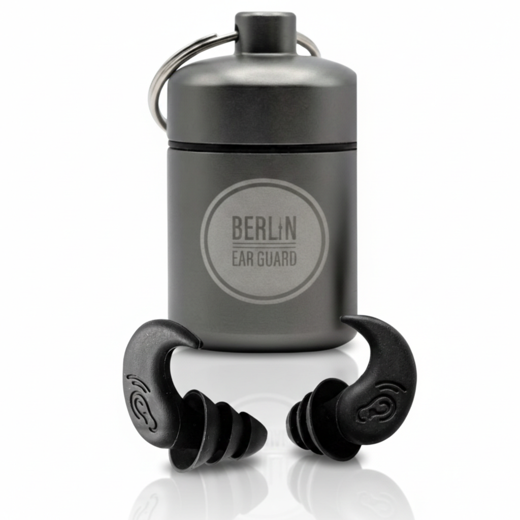 Schwimmohrstöpsel "Schwanenwerder" | Ohrstöpsel zum SCHWIMMEN, SCHNORCHELN, TAUCHEN, WASSERSPORT, DUSCHEN, BADEN mit praktischem Etui