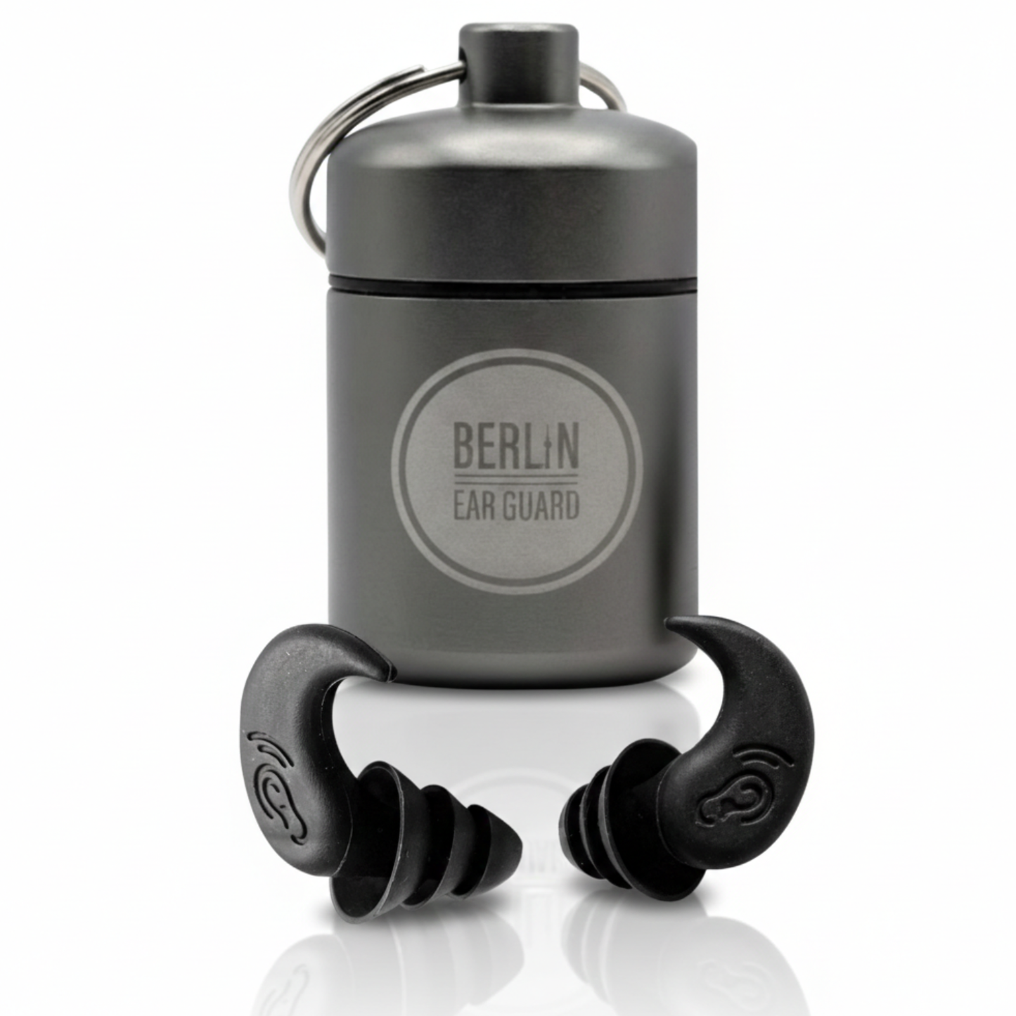 Schwimmohrstöpsel "Schwanenwerder" | Ohrstöpsel zum SCHWIMMEN, SCHNORCHELN, TAUCHEN, WASSERSPORT, DUSCHEN, BADEN mit praktischem Etui