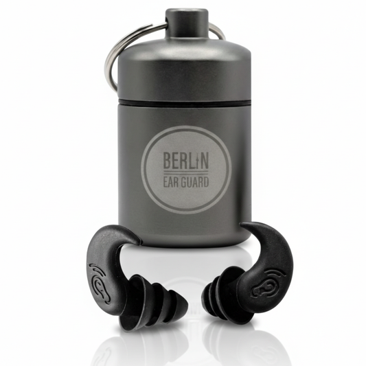 Schwimmohrstöpsel "Schwanenwerder" | Ohrstöpsel zum SCHWIMMEN, SCHNORCHELN, TAUCHEN, WASSERSPORT, DUSCHEN, BADEN mit praktischem Etui