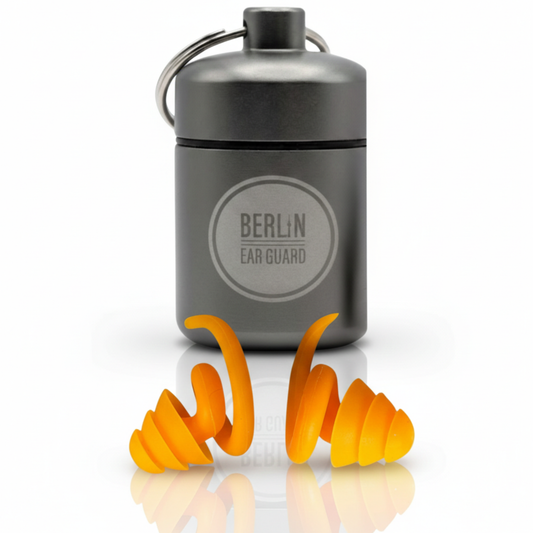 OHRSTÖPSEL "Wasserstrudel" | SCHWIMMEN, SCHNORCHELN, TAUCHEN, WASSERSPORT, DUSCHEN, BADEN | mit praktischem Aufbewahrungsbehälter von Berlin Ear Guard