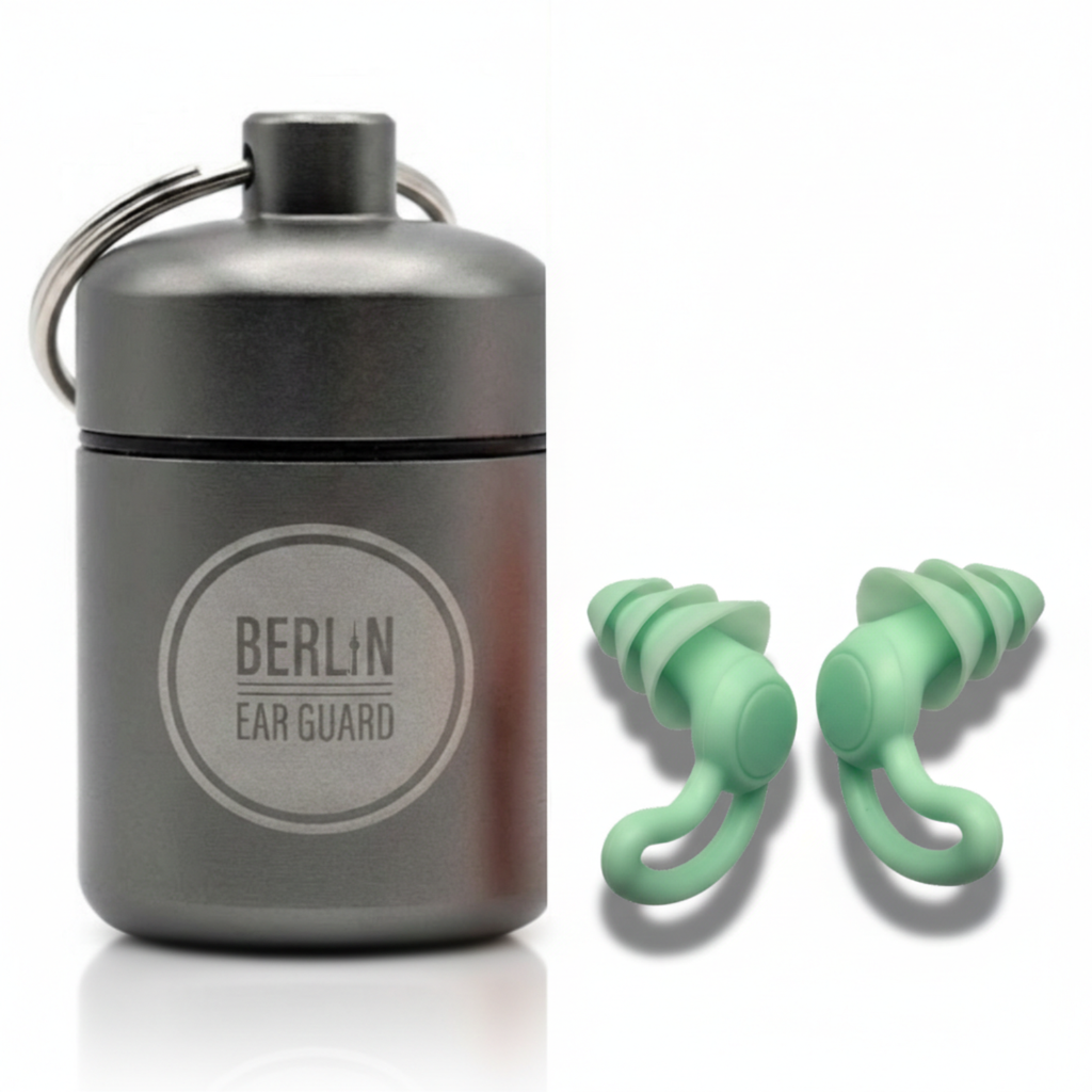 OHRSTÖPSEL "BERLINER PFLANZE" SCHLAFGEHÖRSCHUTZ GEGEN SCHNARCHEN ZUM SCHLAFEN IN SEITENLAGE | 24DB SNR - BERLIN EAR GUARD® OHRSTÖPSEL SHOP