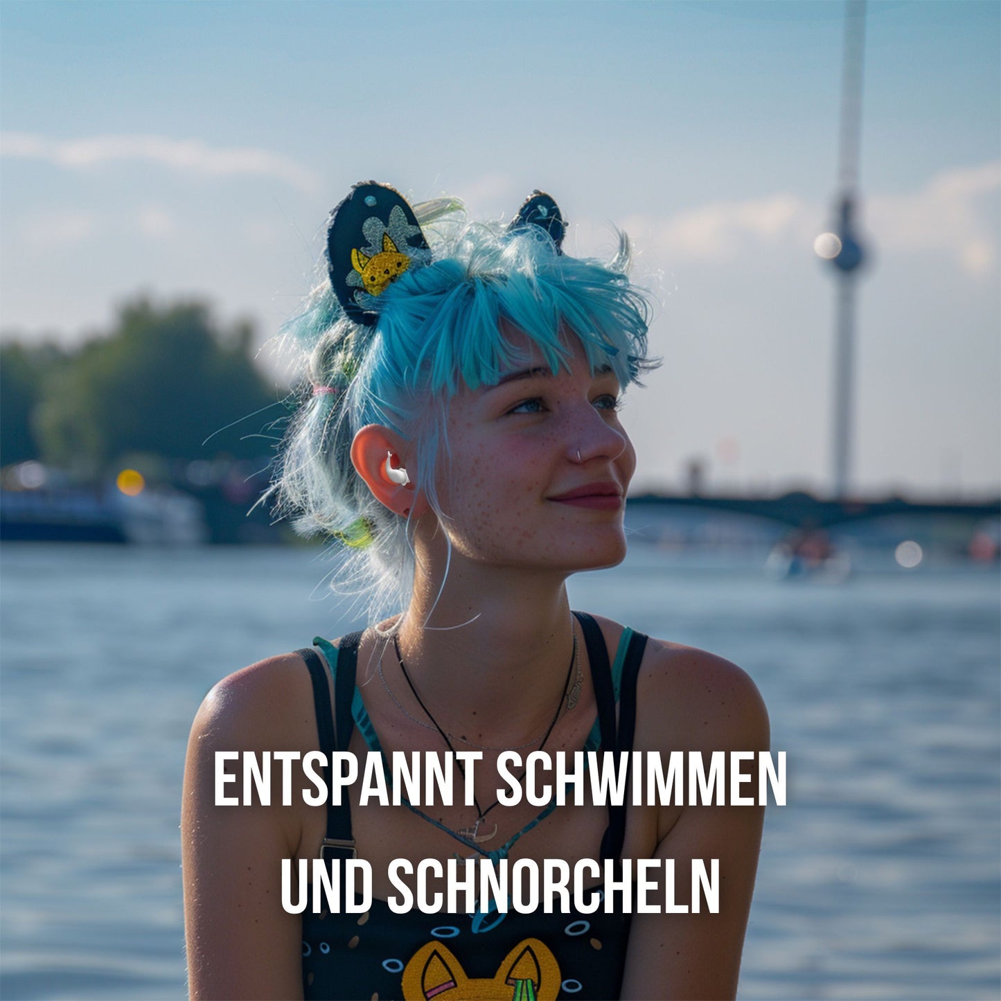 OHRSTÖPSEL "Rummelsburger Bucht" | SCHWIMMEN, SCHNORCHELN, TAUCHEN, WASSERSPORT, DUSCHEN, BADEN