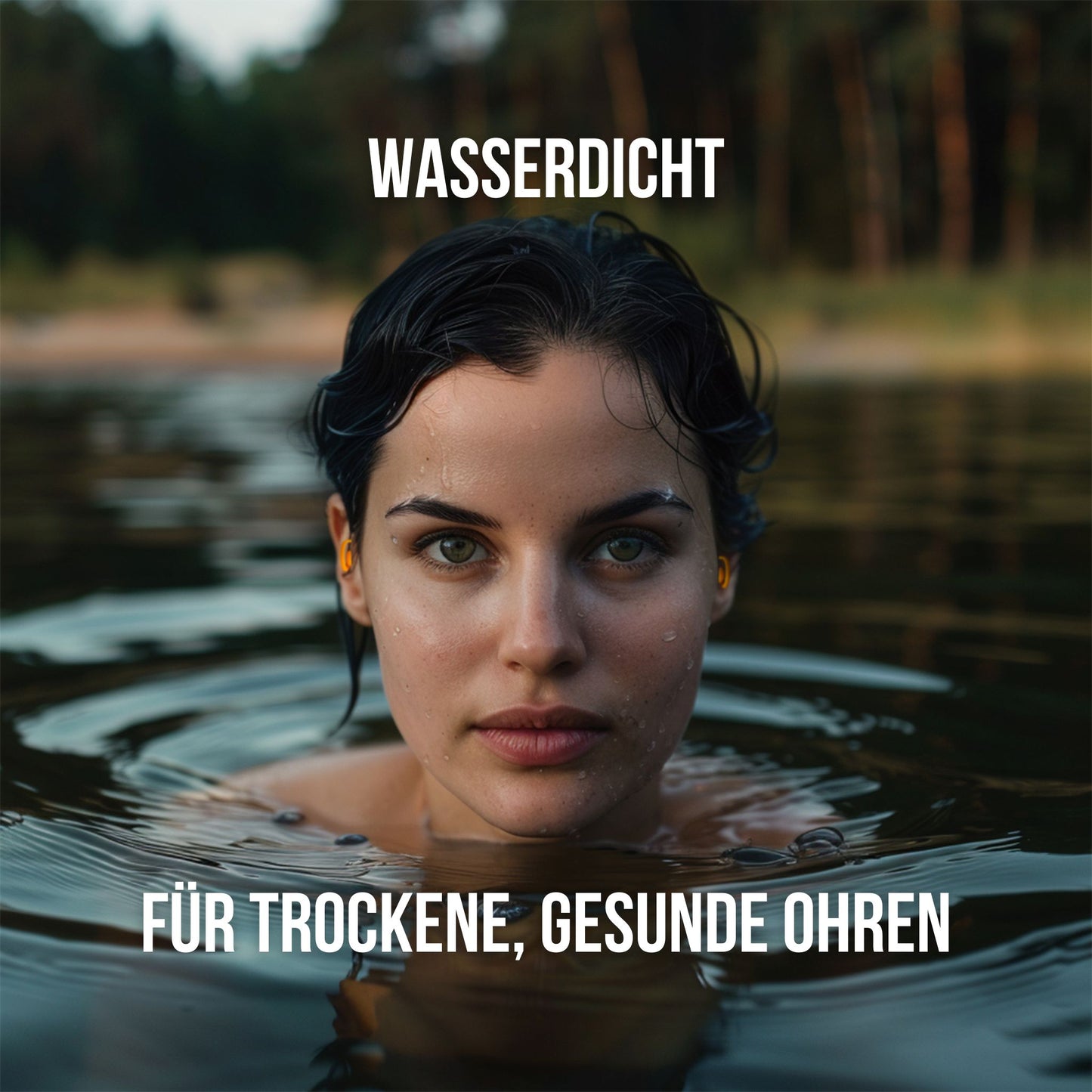 OHRSTÖPSEL "Wasserstrudel" | SCHWIMMEN, SCHNORCHELN, TAUCHEN, WASSERSPORT, DUSCHEN, BADEN |