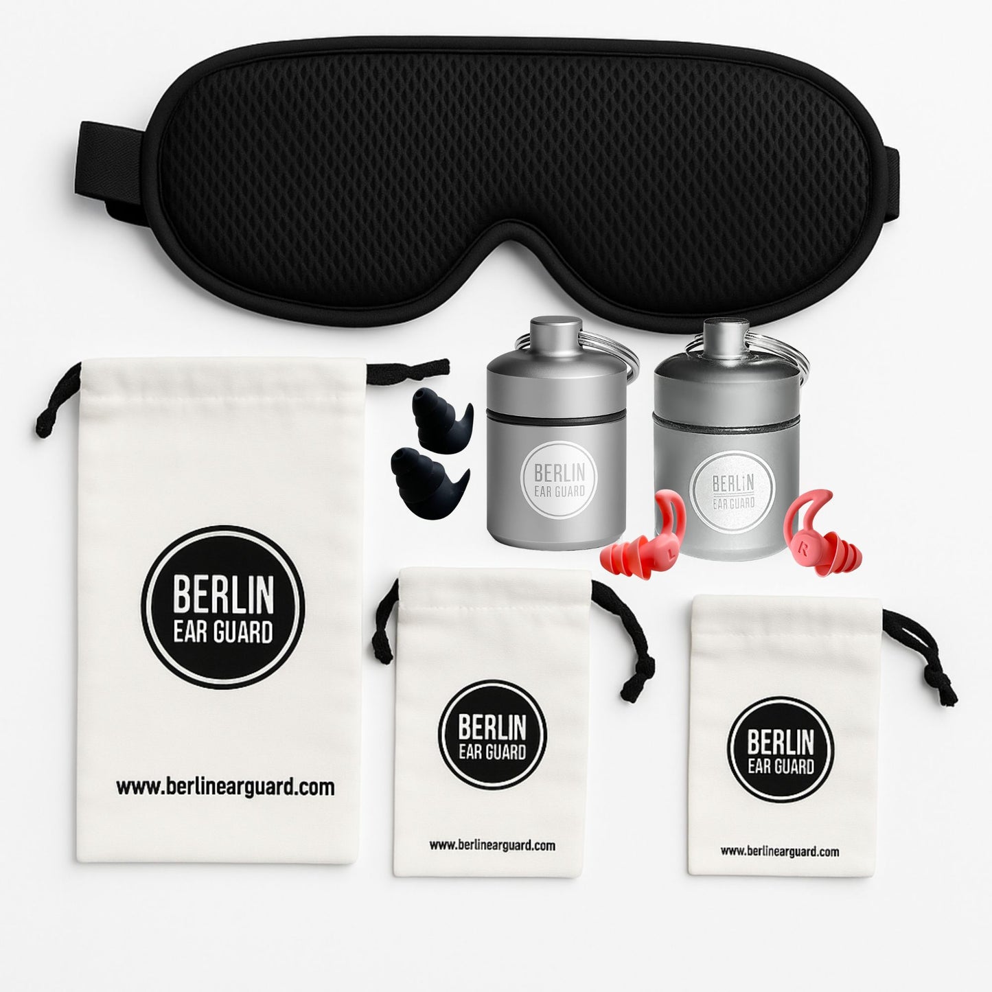 tiefschlaf bundle berlin ear guard seitenschläfer ohrstöpsel zum Schlafen gegen Schnarchen +  schlafmaske + mäuseohr ohrstöüsel + mehr