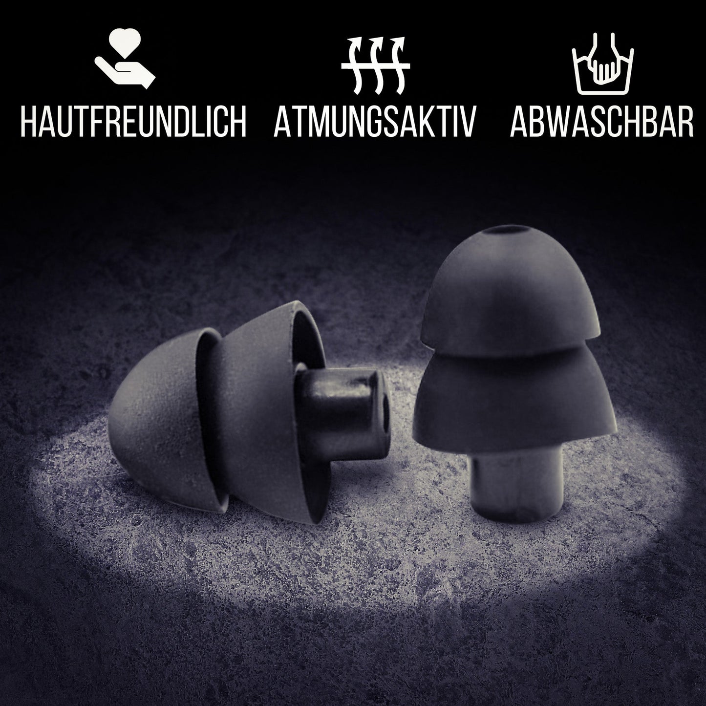 Motorrad - Ohrstöpsel Gehörschutz - Stöpsel "FEUERSTUHL" für unter Helm | 28dB - BERLIN EAR GUARD® OHRSTÖPSEL SHOP
